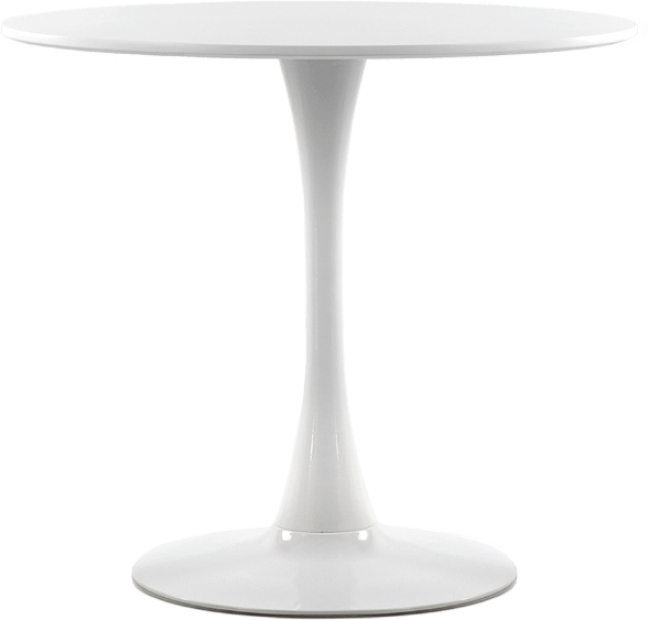 Стол Tulip style белый, d-80 см
