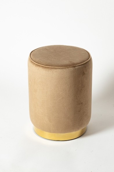 Пуф Shell с круглым основание цвет золото