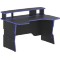 Стол компьютерный игровой STG 1390 Антрацит/Дельфт (Синий) 1360х1000х856/920/984	