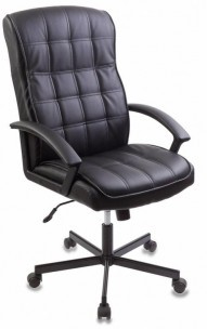 Кресло руководителя Бюрократ CH-823AXSN черный эко.кожа крестов. металл черный