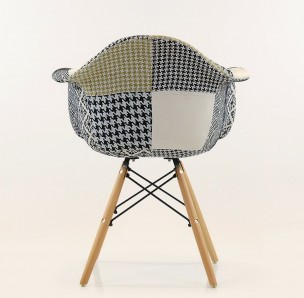 Стул-кресло DAW Patchwork Lounge трехцветный