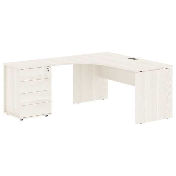 Стол эргономичный с тумбой EDCET 1518(L) 1560х1880х750 EDIS