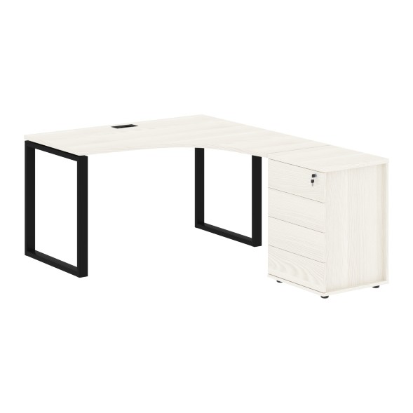 Стол эргономичный с тумбой EQCET 1318(R) 1360х1880х750 EDIS