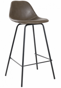 Стул полубарный City коричневый