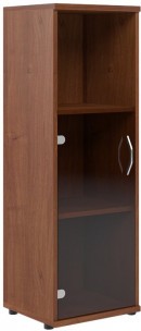 Шкаф колонка с малой стеклянной дверью СУ-2.2 Орех Французcкий 406*365*1200