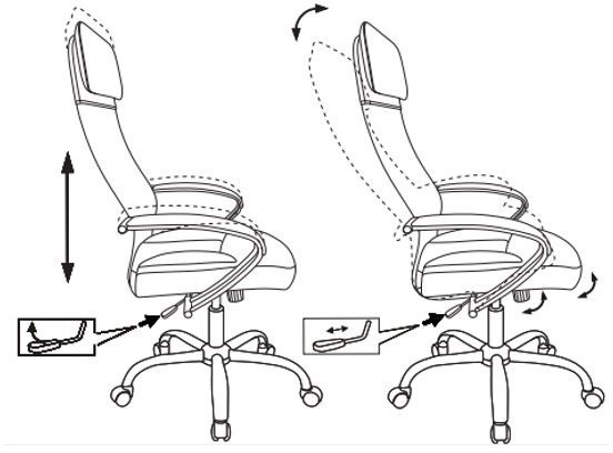 Кресло руководителя Бюрократ CH-608SL/BLACK