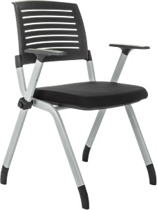 Стул Бюрократ X-Click черный на ножках металл серый