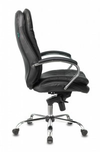 Кресло руководителя Бюрократ T-9950/BLACK/КОЖА
