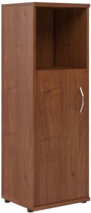 Шкаф колонка с глухой малой дверью СУ-2.1(L) Орех Французcкий 406*365*1200