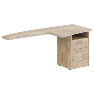 Брифинг-приставка с тумбой DB 1880.A(R) 1800х800х750 DIONI