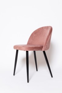 Кресло-стул DISCO black розовый